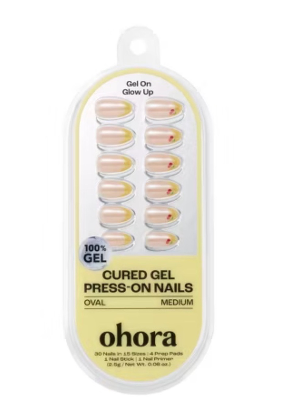 Ohora Cured Gel Press-On Nails Cherry Sunshine 🍒